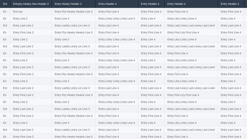 Fixed JQuery header table