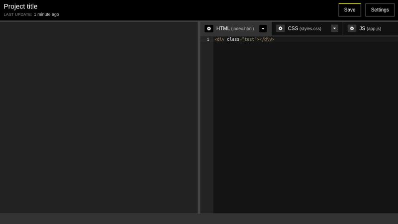 IDE UI Concept