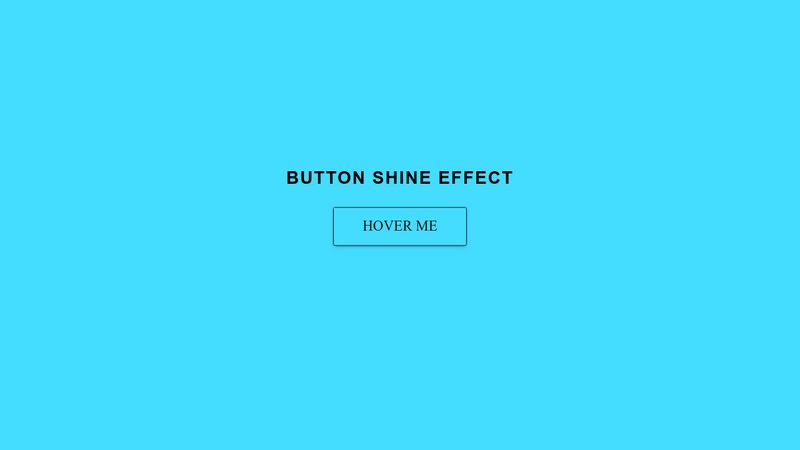 Awesome Button Shine Effect