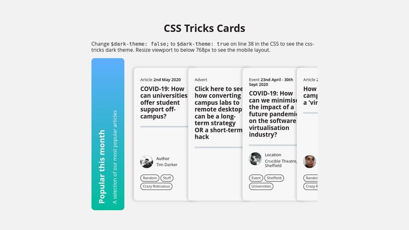 CSS-Tricks Card Carousel