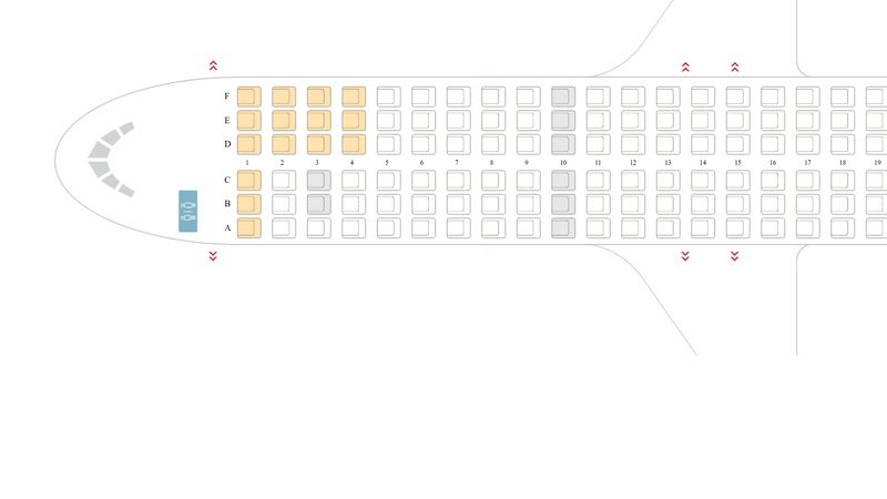 Aircraft seats map