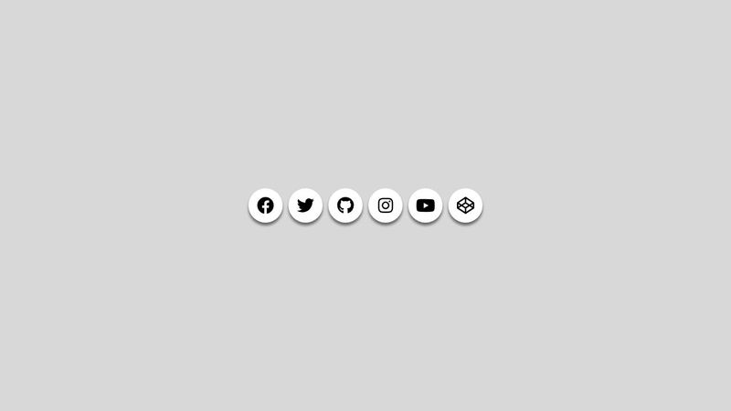 Social Media Icons (HTML and CSS)