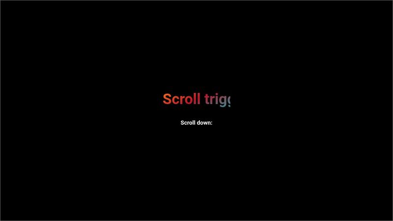 JS - Scroll triggered animation