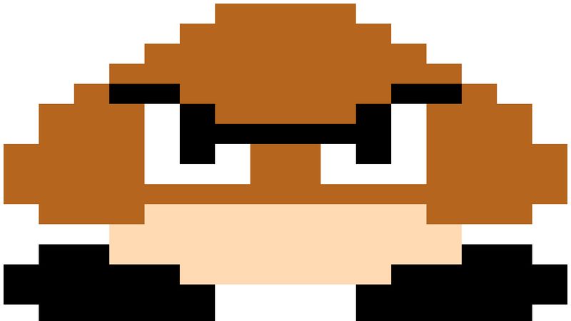 CSS Grid 8-Bit Mario Mushroom