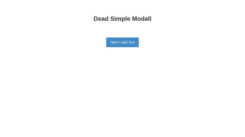 CSS Modal with Overlay
