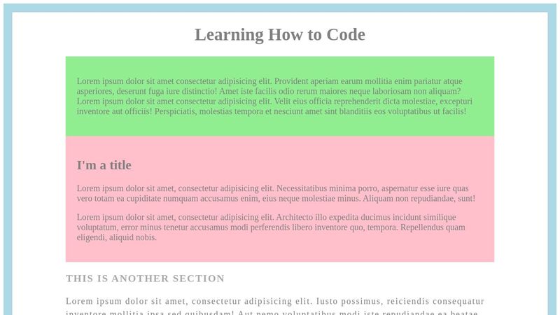 CSS + HTML Practice