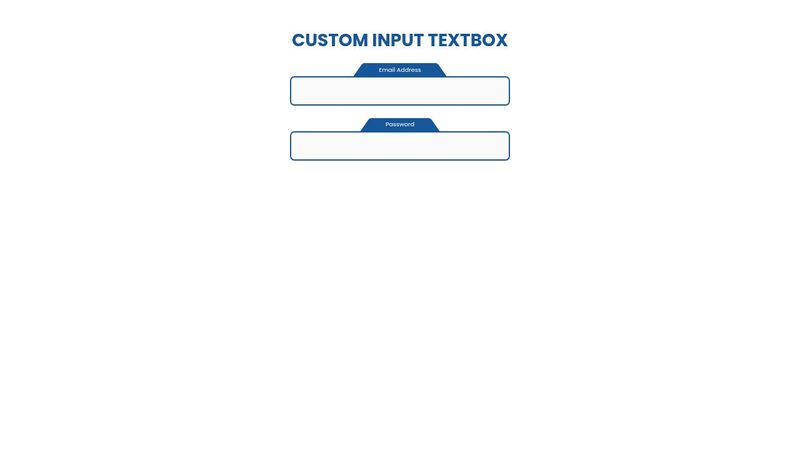 Custom Input with label in CSS