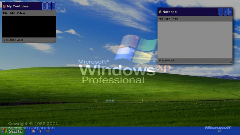 Windows XP Simulation - Jquery