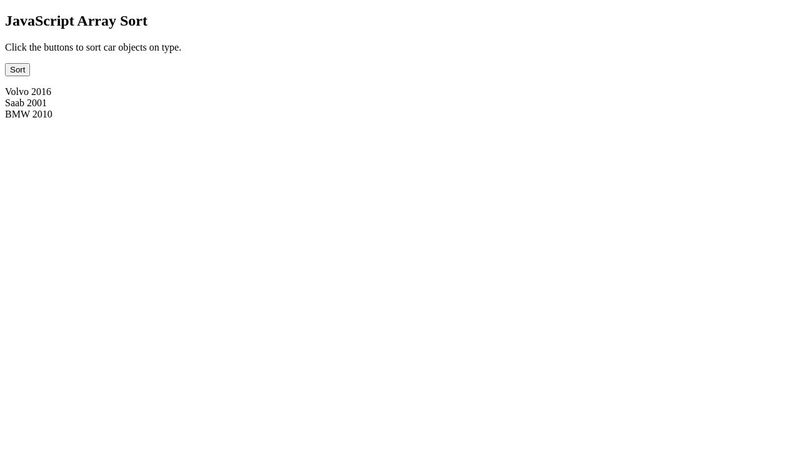 javascript array object compare string