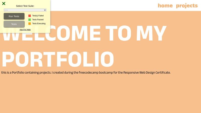 Build a Personal Portfolio Webpage - freecodecamp