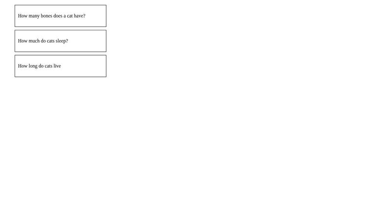 FAQ component - React template