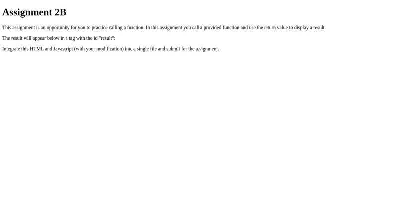 Assignment 2B