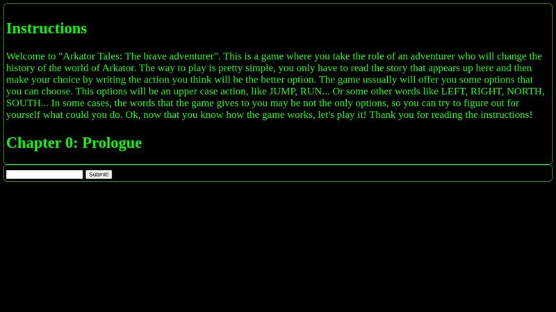 Make your own adventure game!