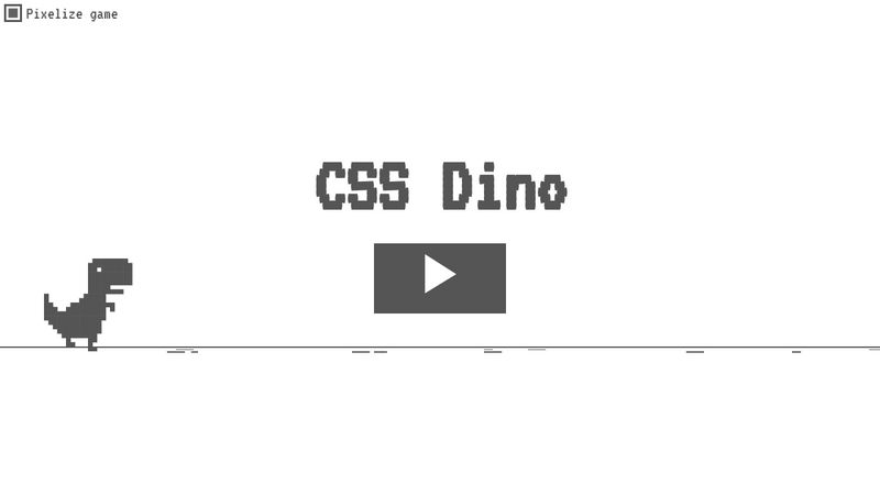 CSS Dino game
