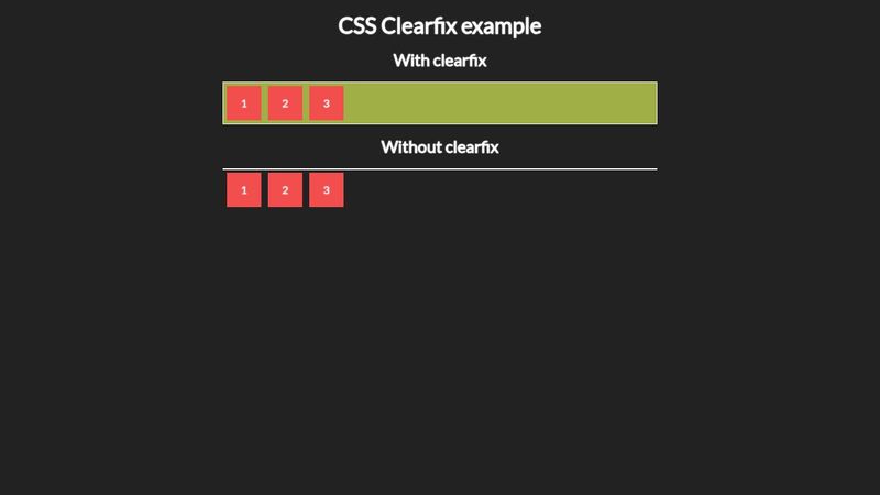 CSS Clearfix 