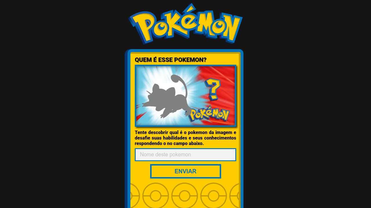 Quem será esse pokemon?