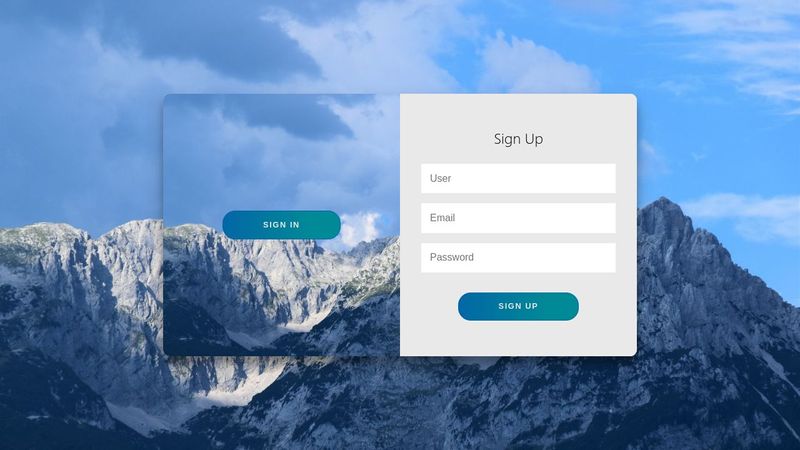 Slide Sign In/Sign Up form