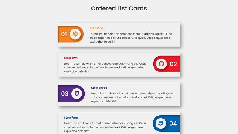 Ordered List Cards