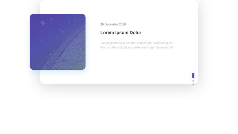 Responsive slider card