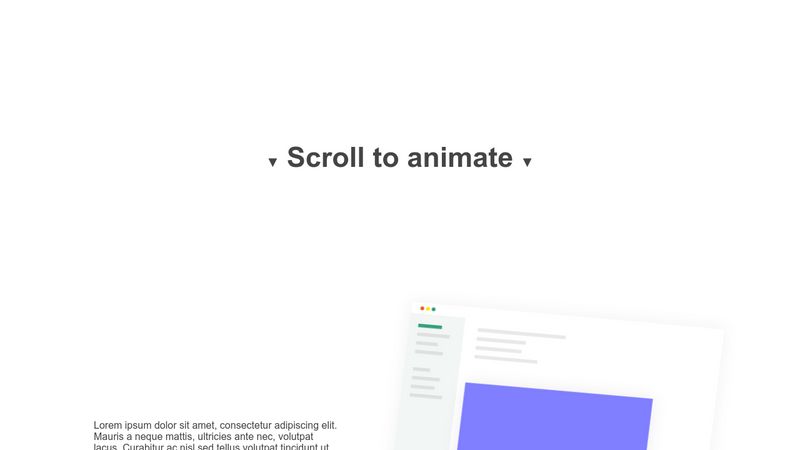 Scroll Animation