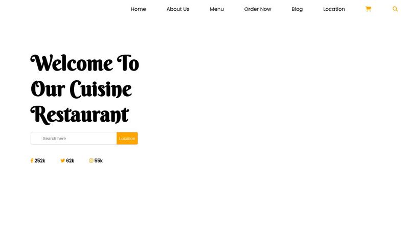 Restaurant HTML/CSS