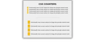 Counters CSS