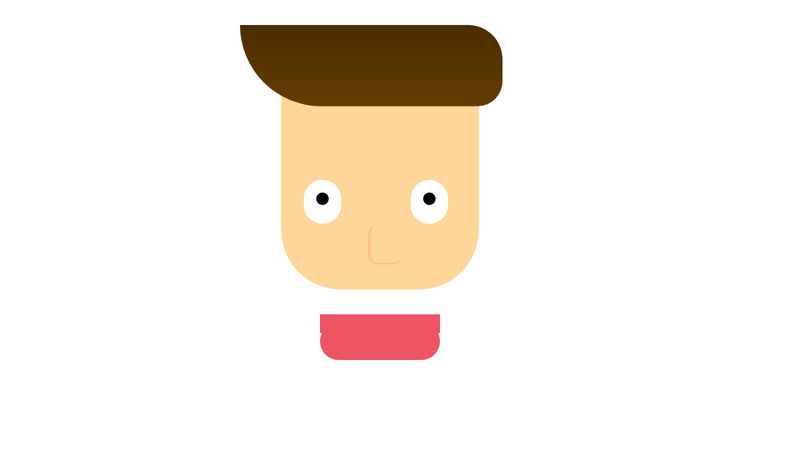 Pure Css Man Face