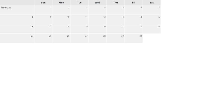 CSS Grid - Calendar Week View