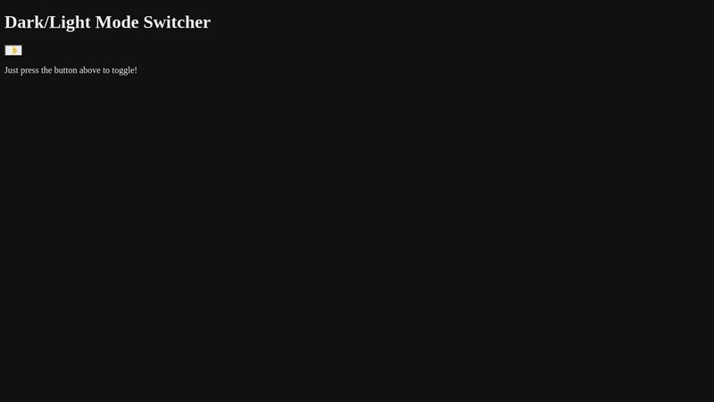 Dark -Light Mode Switcher