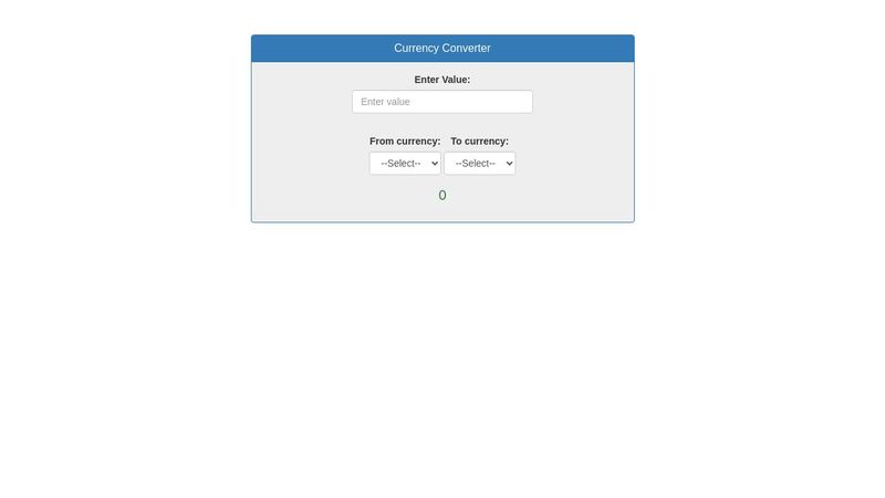 Day-6 JavaScript 30 day challenge: Currency converter with JQuery