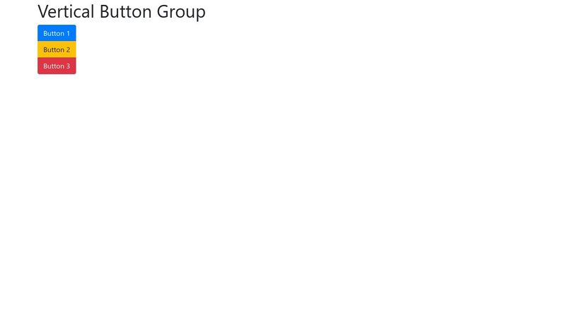 Vertical Button Group