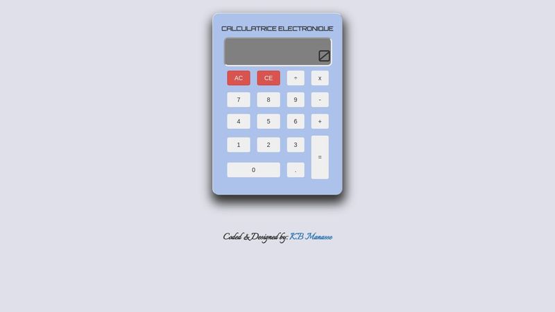 JavaScript Calculator Web Application.