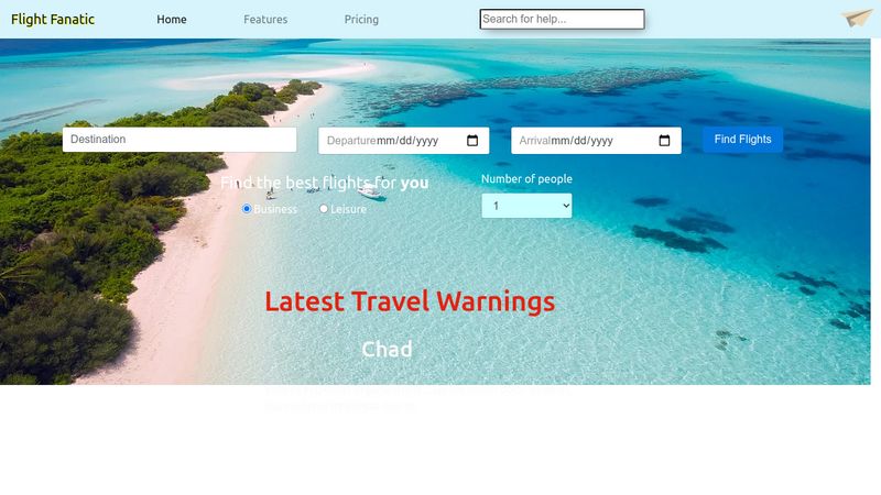 Flight Booking Website With Bootstrap (