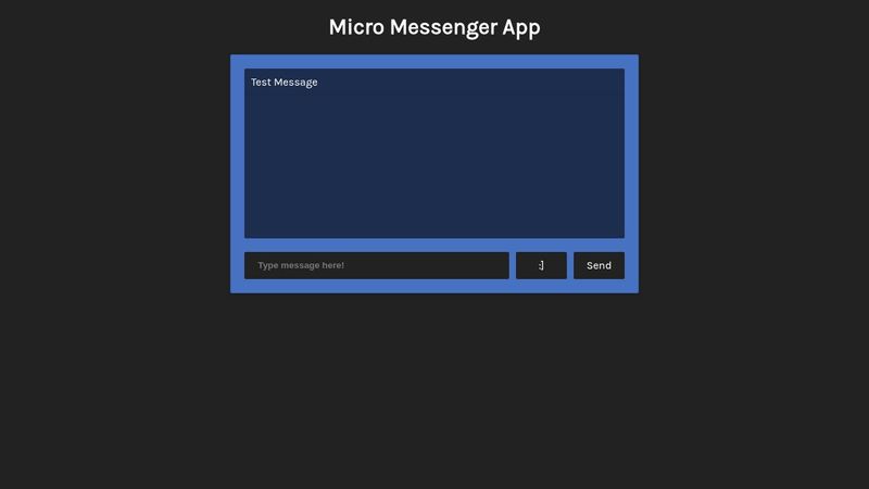 Chat messenger with emojies Vanilla HTML, CSS, JS