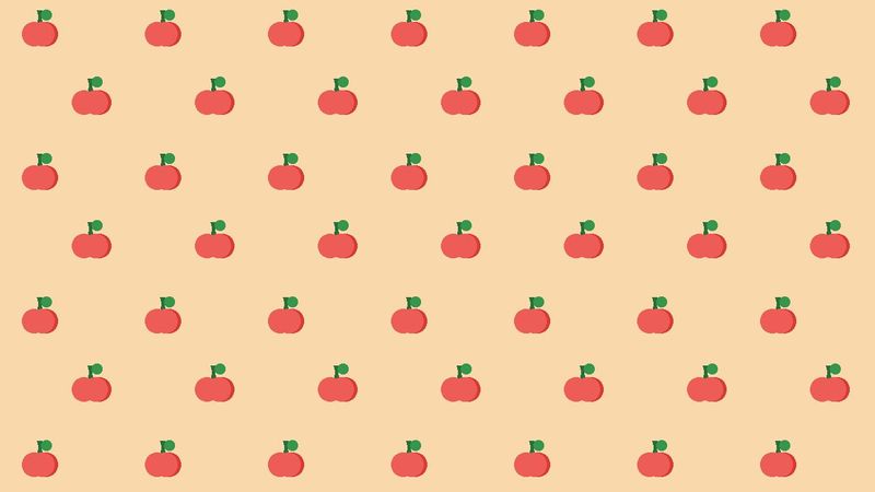 CSS Fruit Background - Apple