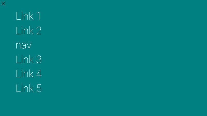 CSS Toggle Navigation