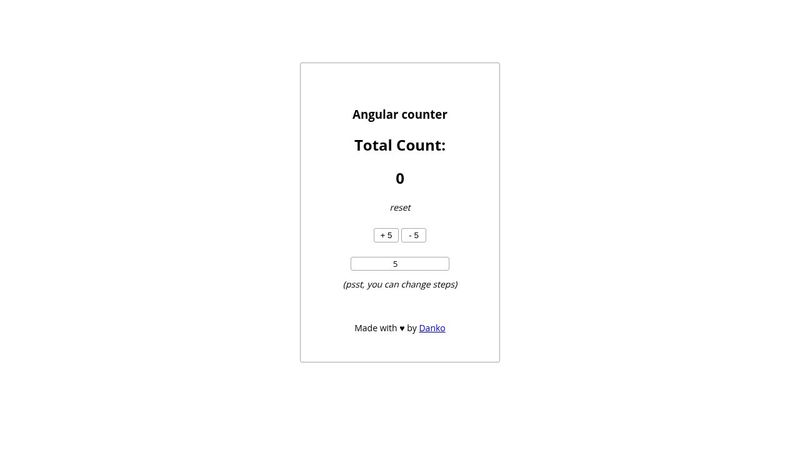 Angular counter