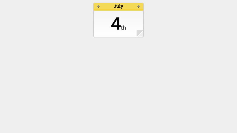 CSS Calendar