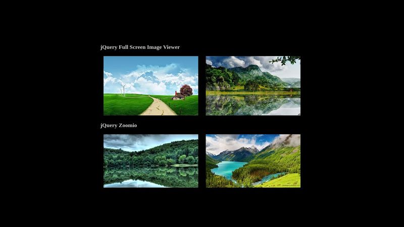 Full Screen Image Viewer & Zoom using jQuery
