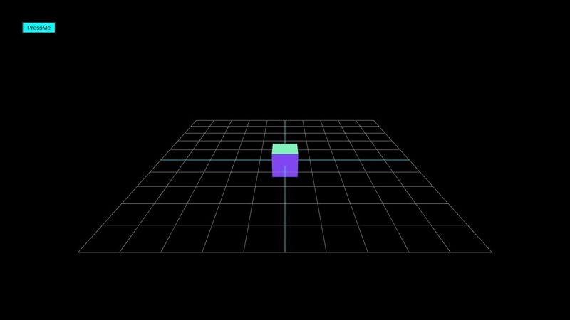 Interaction between a scene object and an HTML-element (concept)