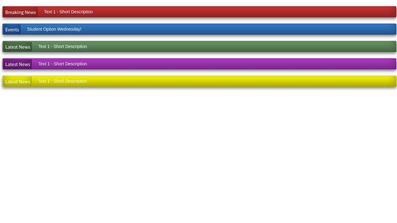Breaking News Vertical Animated Ticker Using Pure HTML-CSS