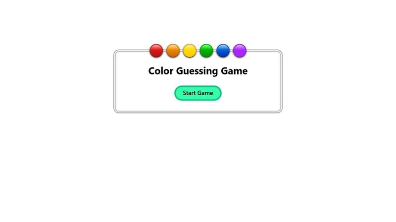 Color Guessing Game