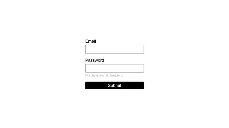 form validation with patterns