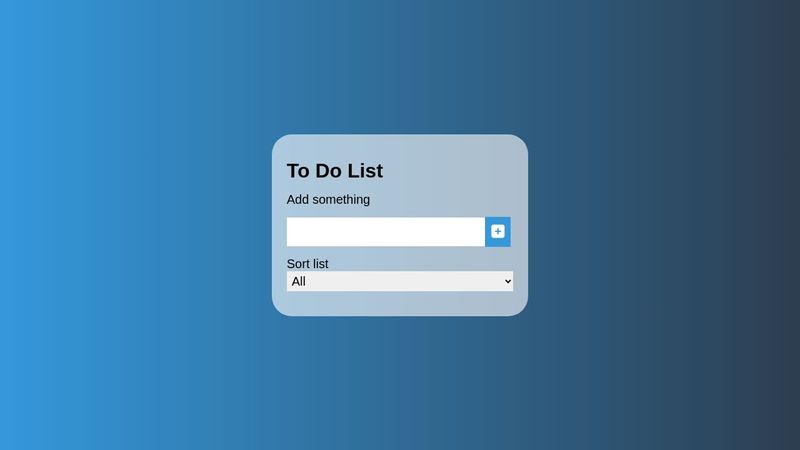To Do List JavaScript