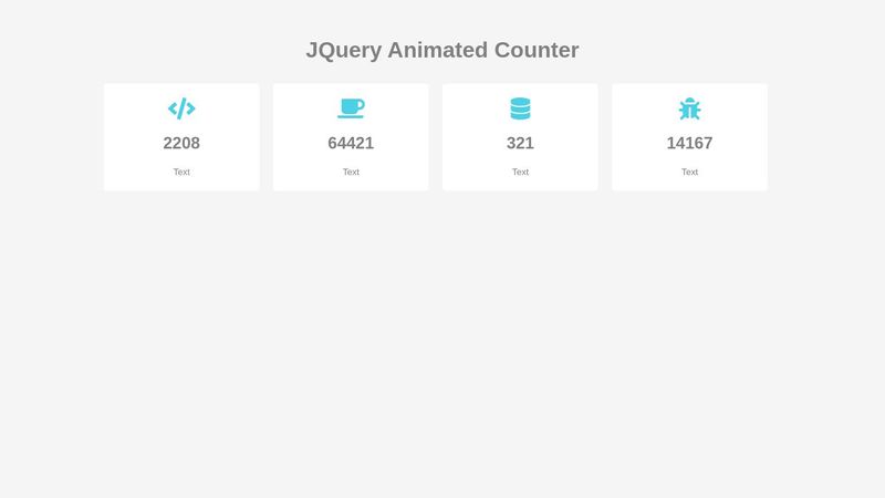 jQuery Animated Counter