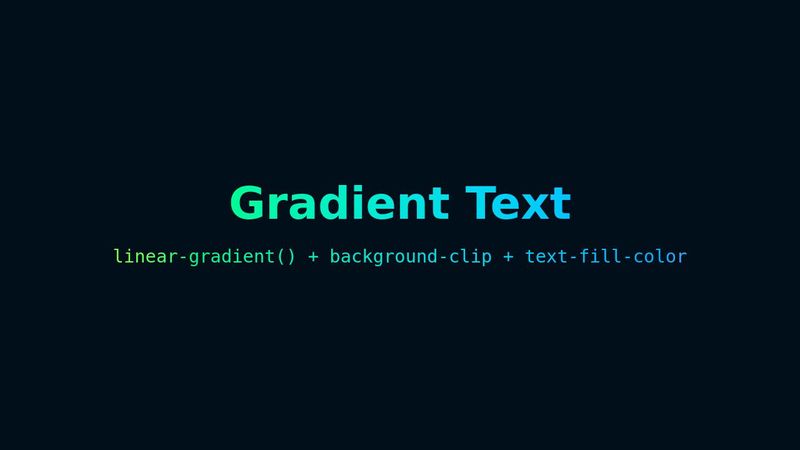CSS Gradient Text