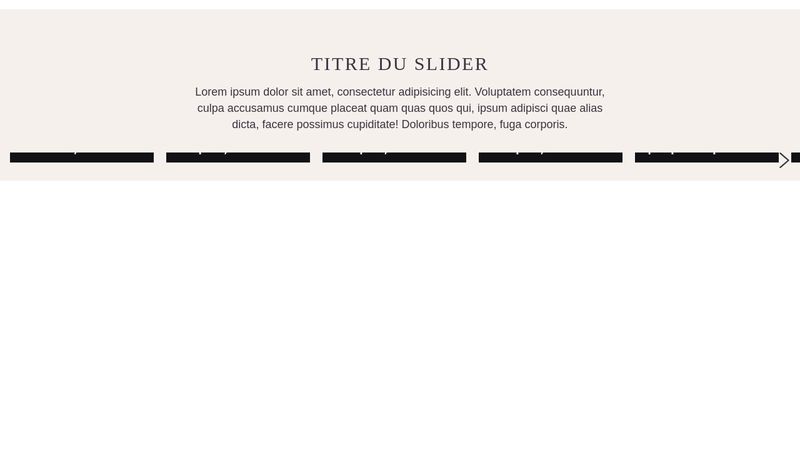 slider horizontal scroll