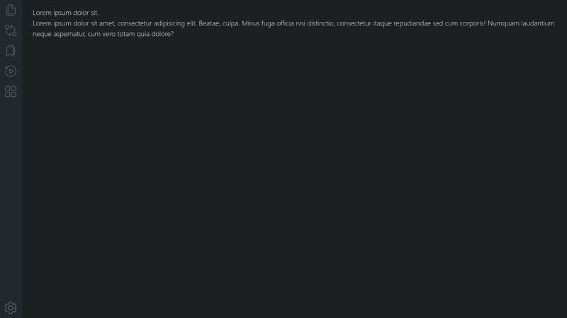 Visual Studio Code sidebar navigation