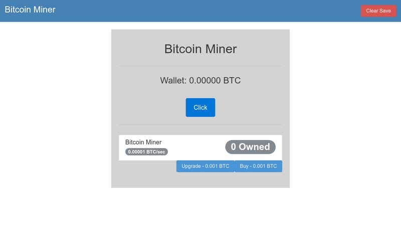 Bitcoin Clicker - Jogue Bitcoin Clicker Jogo Online