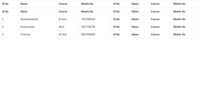 Drag and Drop table row